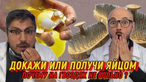 почему на гвоздях не больно? докажи или получи яйцом !