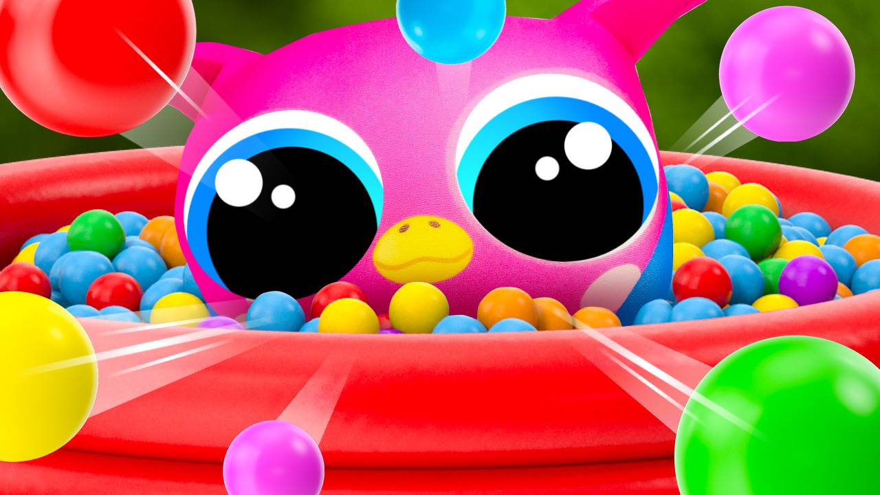 Совенок Хоп Хоп собирает бассейн с шариками 🛁🎈 смотреть онлайн