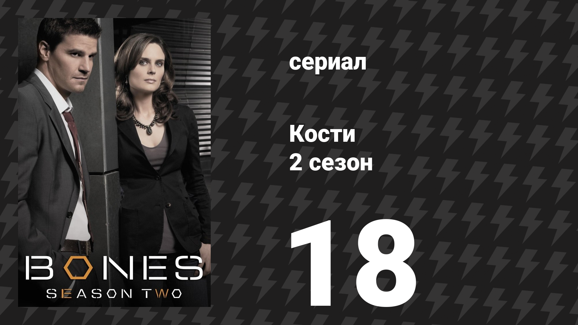 Кости 2 сезон 18 серия «Убийца в бетоне» (сериал, 2006) смотреть онлайн