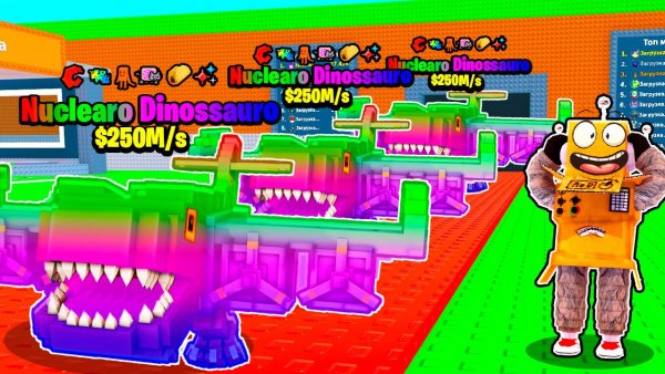 УКРАЛ РАДУЖНОГО Nuclearo Dinossauro С МАКСИМАЛЬНОЙ УДАЧЕЙ в ROBLOX Steal a Brainrot