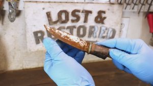 Ржавый нож KA-BAR - реставрация