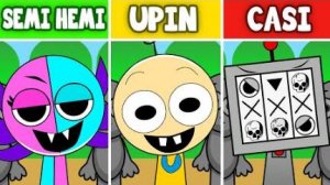 Incredibox Sprunki ВСЕ Скримеры Compilation Upin Vs. Casi Vs. SEMI HEMI | NORMAL VS. HORROR