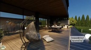 Ландшафтный дизайн участка 15 соток.