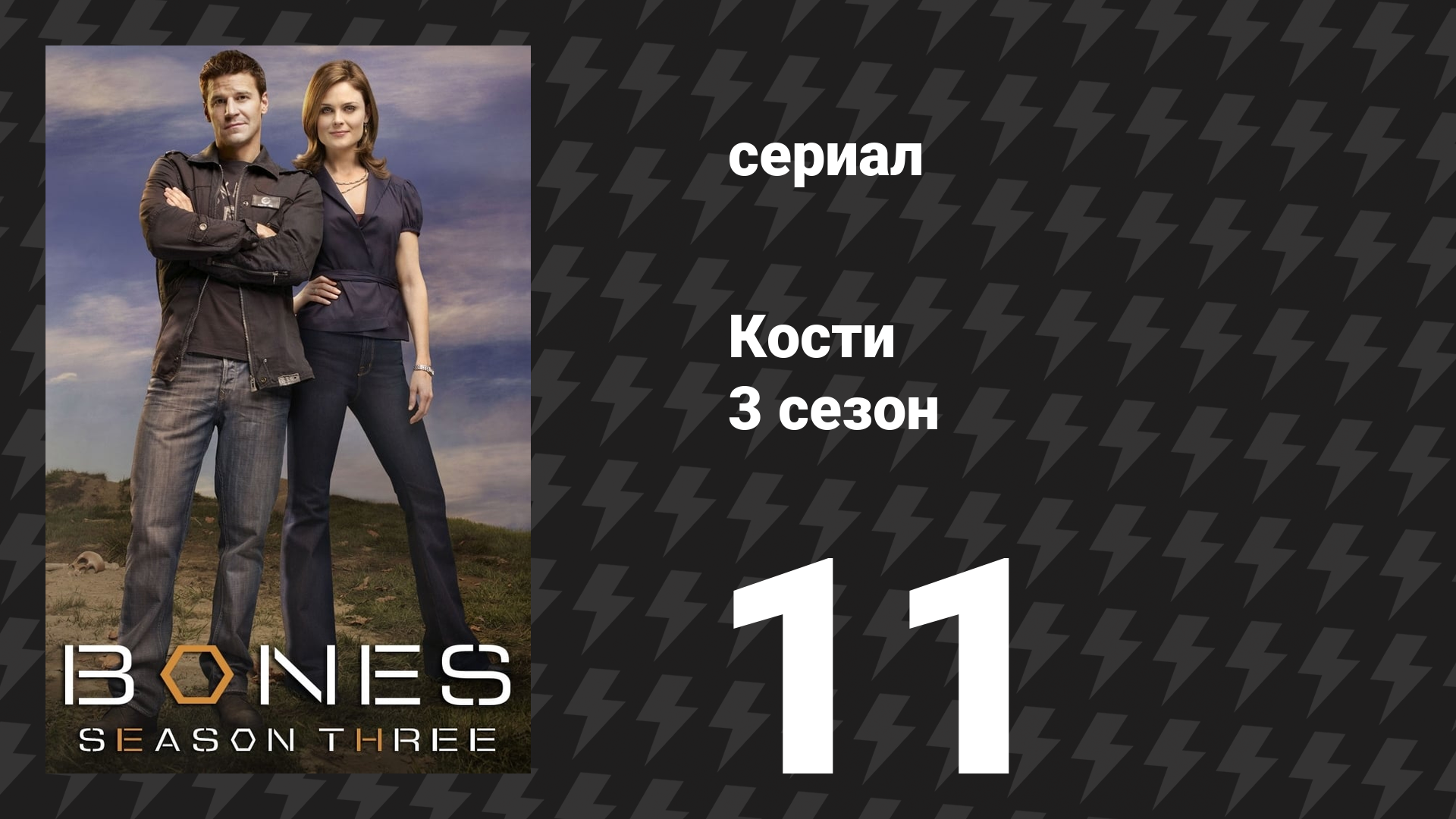 Кости 3 сезон 11 серия «Игрок под давлением» (сериал, 2007) смотреть онлайн