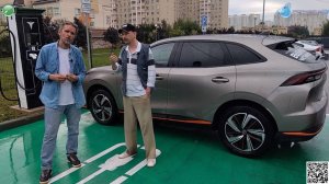 Приехали на Evolute i-SKY на новую зарядку в Подольске