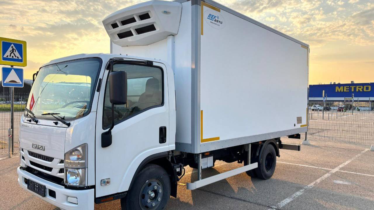 Isuzu Elf NPR рефрижератор от компании Милларда смотреть онлайн