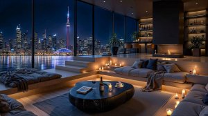 Ночной Джаз среди огней мегаполиса | Вечерняя музыка для вдохновения и уюта