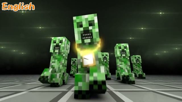 Майнкрафт Крипер Рэп 2 языков
России,Английский