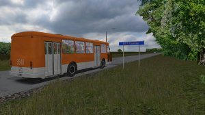 Поездка на ЛиАЗ-677М по маршруту №1 по карте Нилово