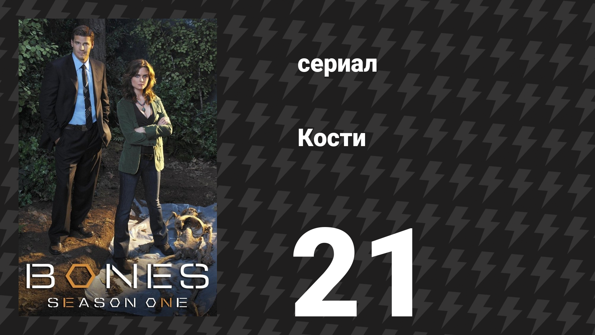 Кости 1 сезон 21 серия «Солдат на могиле» (сериал, 2005)