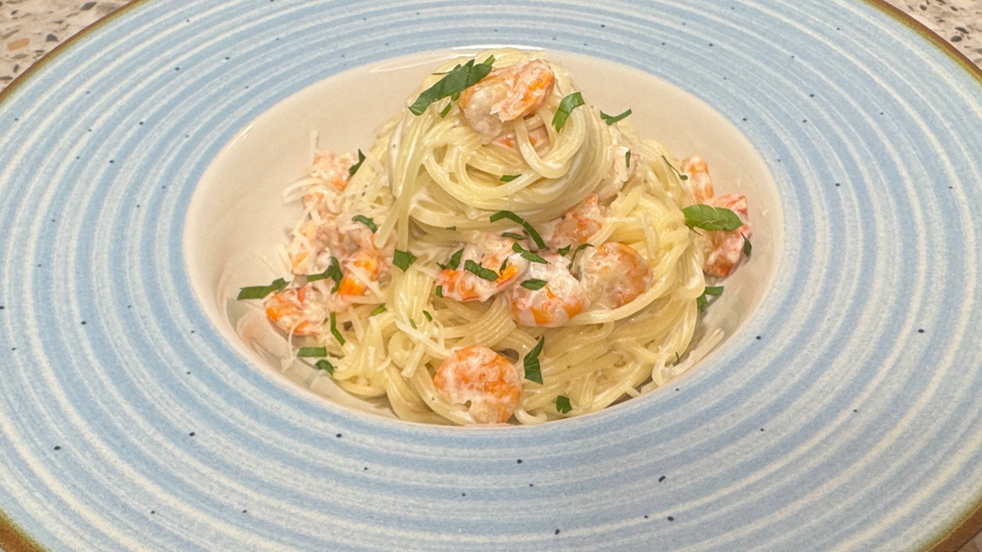 Паста с Креветками в Сливочном Соусе смотреть онлайн