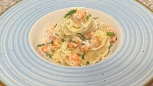 Паста с Креветками в Сливочном Соусе