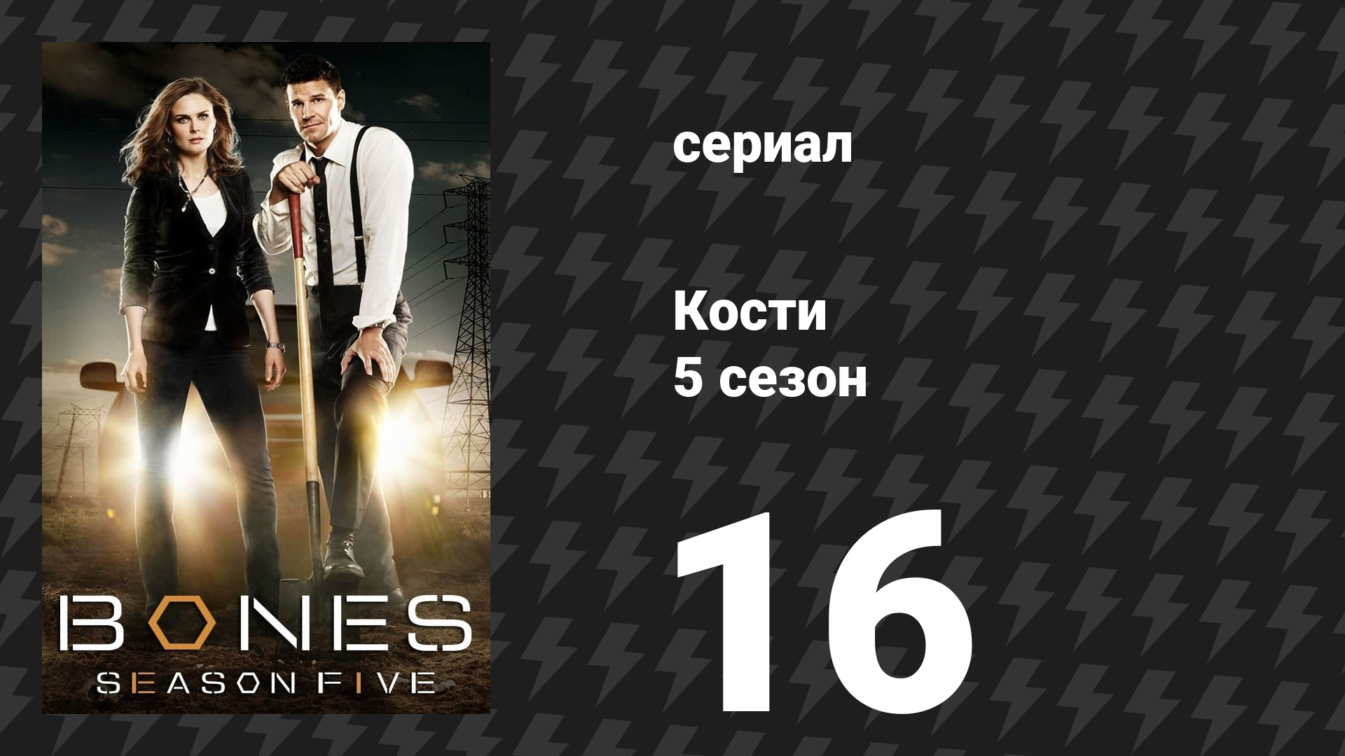 Кости 5 сезон 16 серия «Слагаемые в общей сумме» (сериал, 2009)