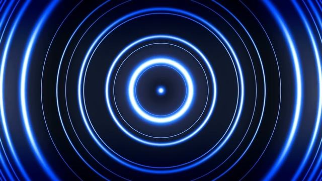 ФУТАЖ Blue Light Rings - HD Motion Graphics Background Loop смотреть онлайн