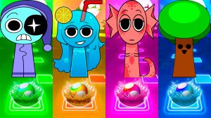 КОМАНДА ВОДНЫХ СПРУНКИ VS КОМАНДЫ ВЕСЕЛЫХ СПРУНКЕ 172 уровень | МУЛЬТФИЛЬМЫ SPRUNKI в Tiles Hop