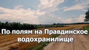 По полям на Правдинское водохранилище. Калининград 20.07.2025