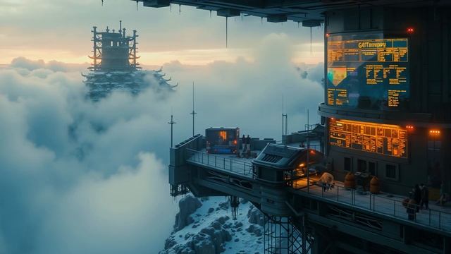 SCI-FI Mountain Base  Deep Focus Ambience For Study & Relaxation
