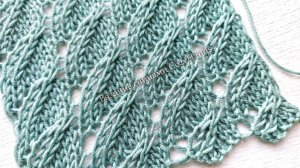 Красивейший фактурный узор для вязания джемпера, палантина