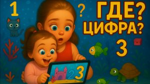 Найди цифру! Учим 1, 2, 3 вместе с Теоной