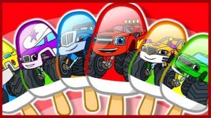 Вспыш и Чудо-машинки. Мультик. Учим цвета. Мороженое. Learn Colors with Blaze.