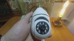 Камера видеонаблюдения Лампочка. Пошаговое подключение.