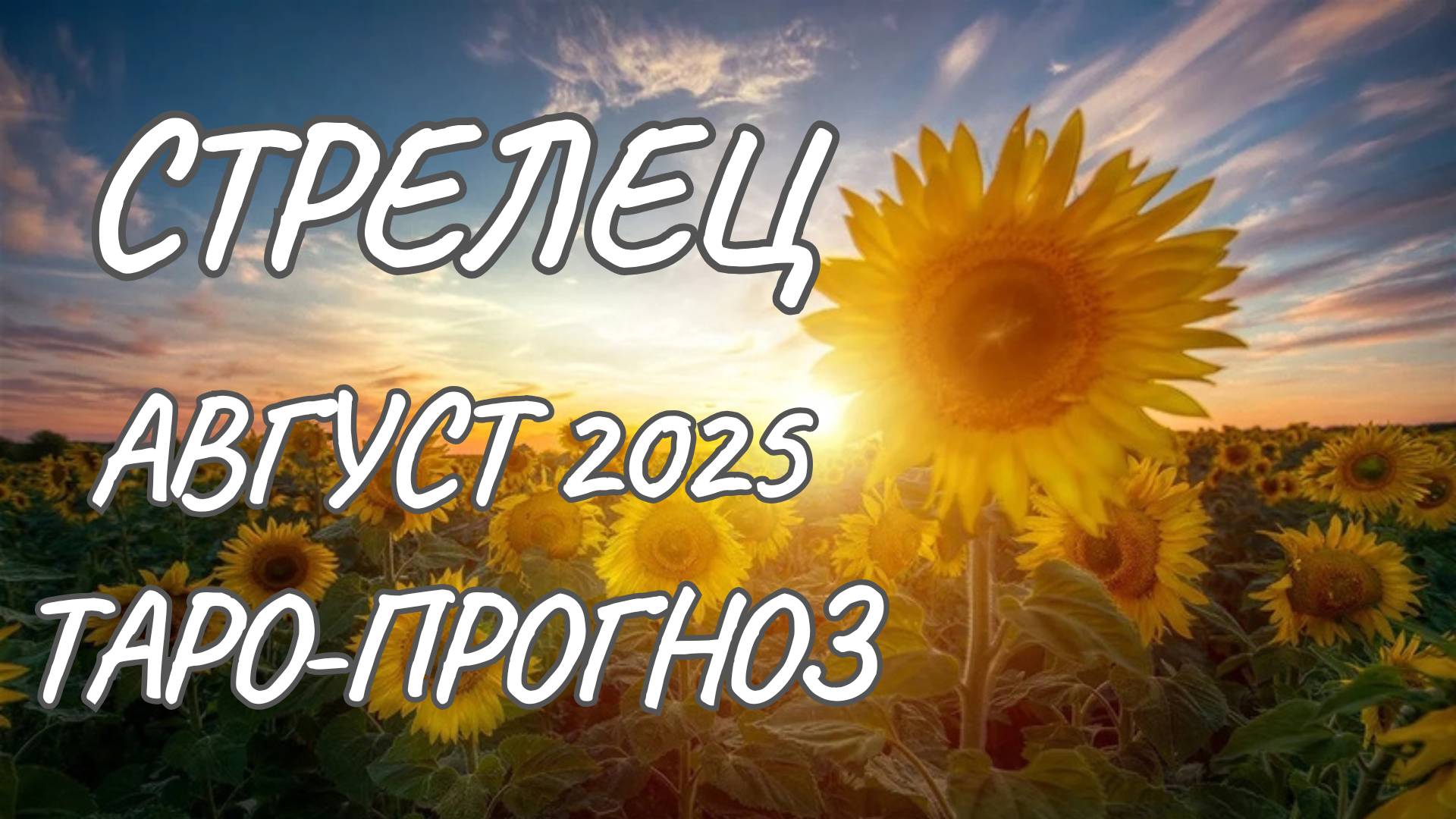 Стрелец♐Таро прогноз на август 2025 года смотреть онлайн