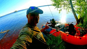 РЫБАЛКА В КАРЕЛИИ РЫБА НА КАЖДОМ ЗАБРОСЕ! Клёвая рыбалка на озере с лодки STORMLINE Air Classic