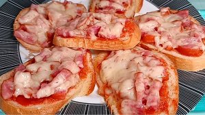 📌 Горячие бутерброды с колбасой в микроволновке