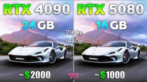 RTX 5080 vs RTX 4090 - Test in 1440p & 4K