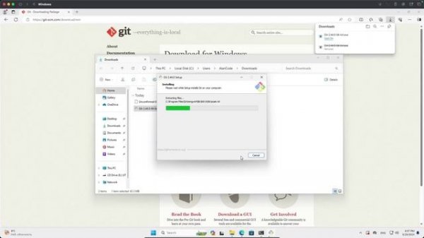 3.3 Установка Git Windows