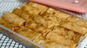 Сытные блинчики к завтраку. Готовлю много и замораживаю, утром просто разогреваю в микроволновке