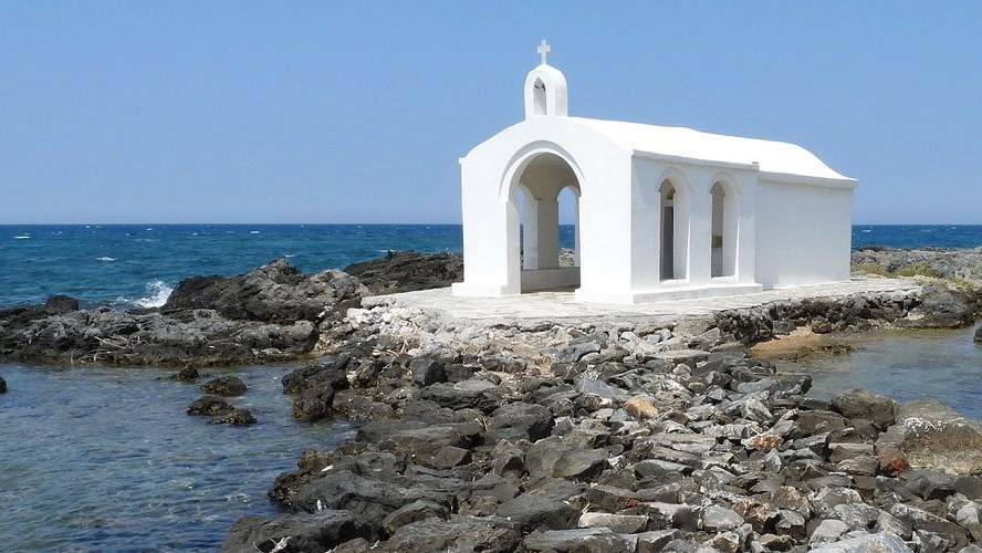 Греция КРИТ Часовня св. Николая в Георгиуполисе. смотреть онлайн