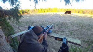 ОХОТА НА МЕДВЕДЯ / ПОДРАНОК СКРЫЛСЯ В ЕЛЬНИКЕ / ПРИДЁТСЯ ИСКАТЬ КОСОЛАПОГО ЗАВТРА.