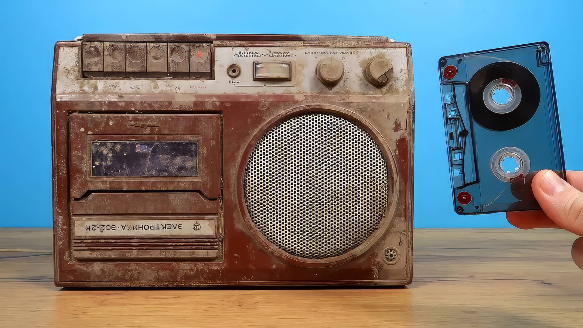 Нашел в сарае старый кассетный магнитофон из 90-х и включил его! Такого я не ожидал! смотреть онлайн