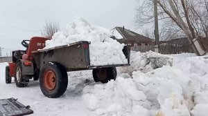 Минитрактор "Классика"-Уборка снега
