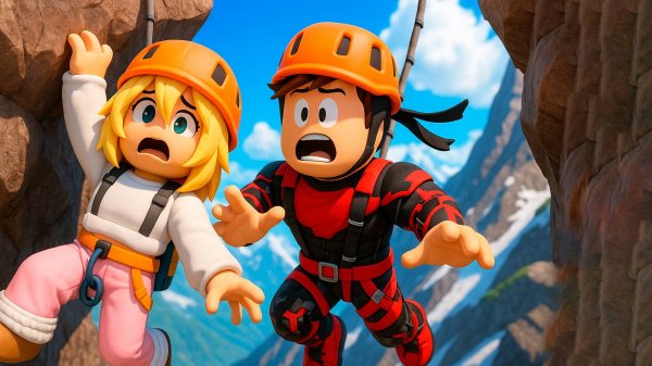 Поднимаемся на опасную гору в Climbing Game Роблокс !