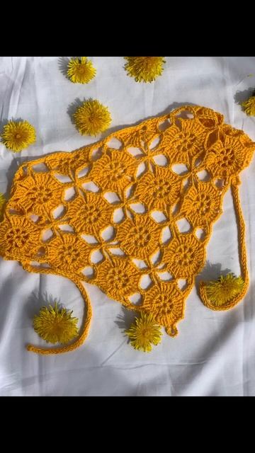 Ажурная косынка в технике безотрывного вязания/МК по ссылке в шапке профиля #nataliverezhu смотреть онлайн