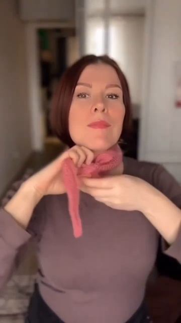 Французский шарфик//оптсание уже на канале-заходи #nataliverezhu #knitting смотреть онлайн