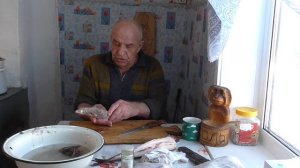 Разделка ленка , Вялим малосолку над печкой ,