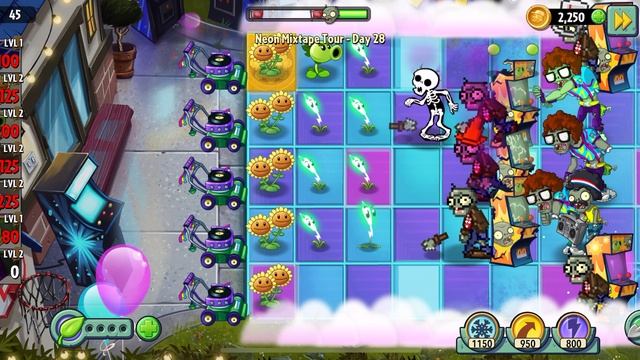 Растения против зомби, дискотека день 28 смотреть онлайн