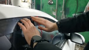 Установил 2D дефлекторы окон на Kia Rio 4