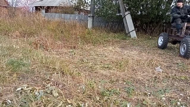 Самодельный минитрактор "Классика" с ПВМ. Ходовые испытания. смотреть онлайн