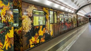 Поездка по Арбатско-Покровской линии на составе 81-740.1/741.1 "Акварель" (23.07.2023)