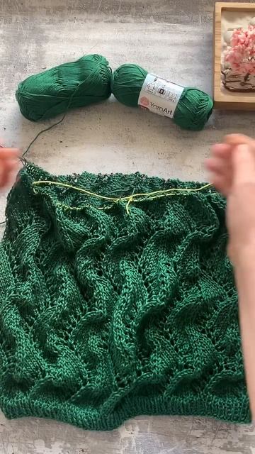 Вяжу летний топ #nataliverezhu #knitting смотреть онлайн