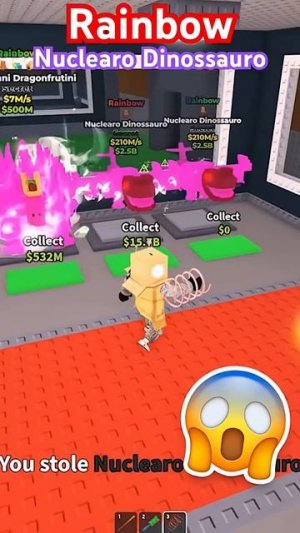 ЭТО ШОК  УКРАЛ Rainbow Nuclearo Dinossauro #roblox #робзи #brainrot