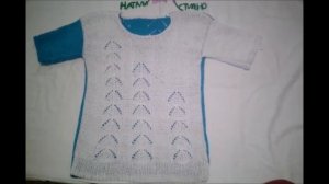 ЖЕНСКИЙ ЛЕТНИЙ ТОП МОРСКОЙ БРИЗ//РАЗМЕР 42//ОБЗОР//МК#вязание#ручная работа #майкатоп