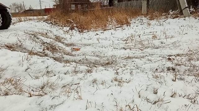 Самодельный минитрактор классика 4х4.Первый снег смотреть онлайн