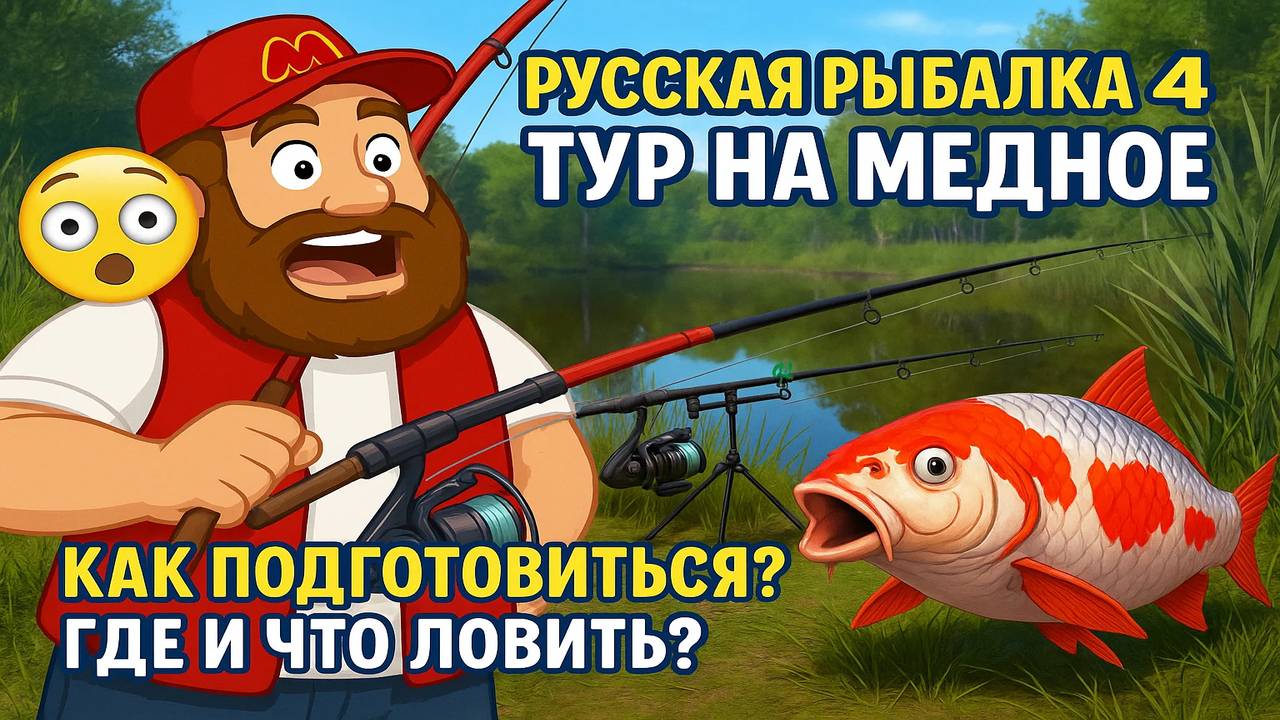 Русская Рыбалка 4 • Тур на Медное • Как подготовиться? • Где и что ловить?