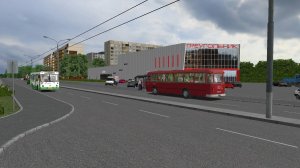 Поездка на ЛиАЗ-677М По маршруту №43 по карте Нигорск