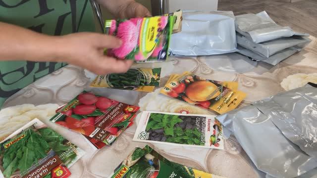 Распаковка посылки с семенами Покупка в интернет магазине. смотреть онлайн